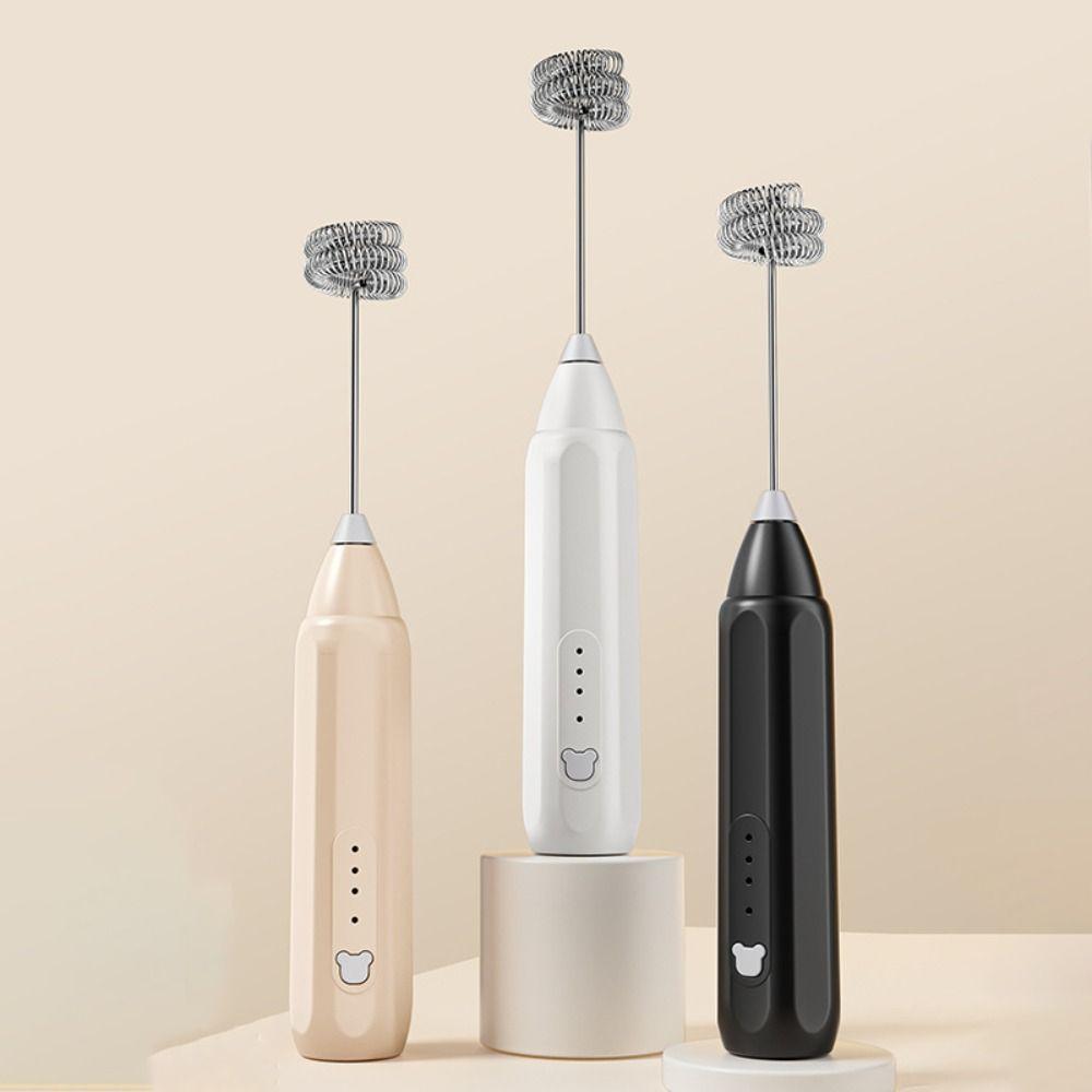 Handheld Electric Egg Beater USB Rechargeable Coffee Milk Mixer Coffee Stirrer Baking