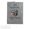 Rottweiler, Rott, Rottie - Dog passport case, document case, gift for the traveller from the Art-Dog brand