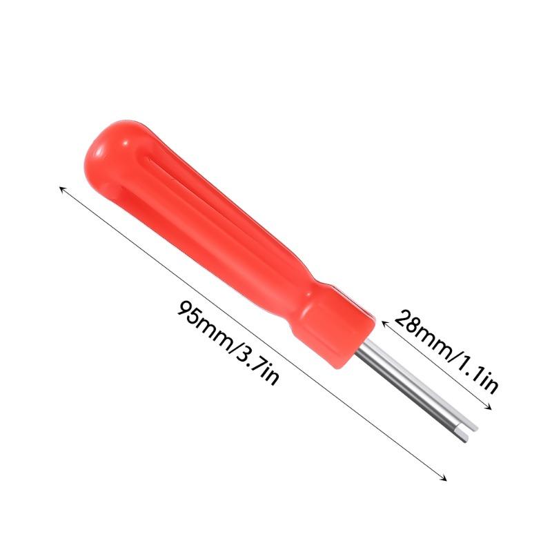 Auto Tire Valve Rod Core Removal Screwdriver Wrench Motorcycle Slotted Handle Tire Repair Installation Tool Car Accessories