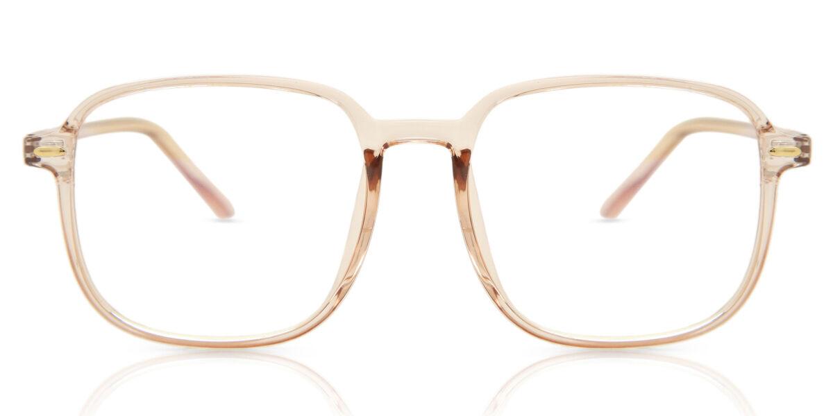 

Full Rim Square Transparent Light Brown Smartbuy Collection Ghin G30050 C5 Fashion Unisex Eyeglasses Light Brown/54