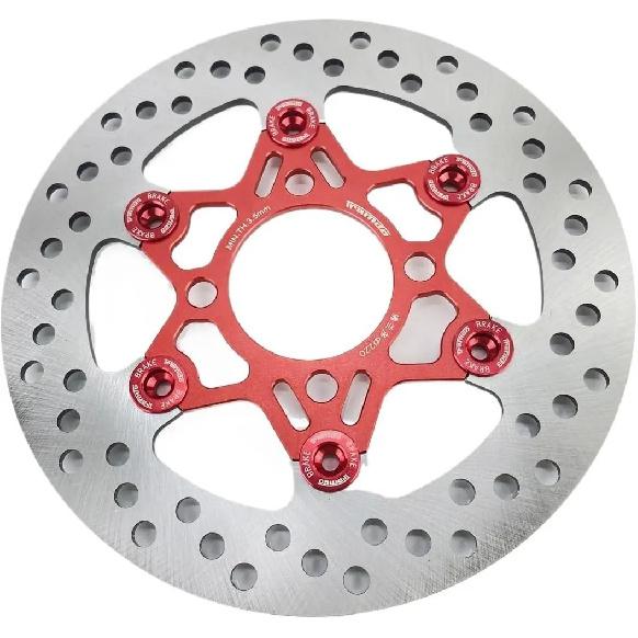 220mm U/min Motorrad Aluminiumlegierung Schwimmende Bremsscheibe 3/4 Loch 70/55mm Universell Vorne Hinten Rotor für Yamaha Roller Niu