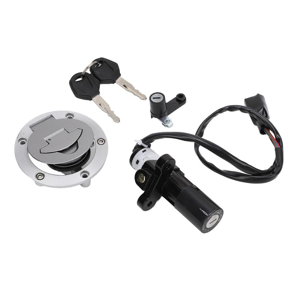 Ignition Switch Lock Kit Fuel Tank Cap Helmet Security Lock Aluminum Alloy Professional for YZF?R3