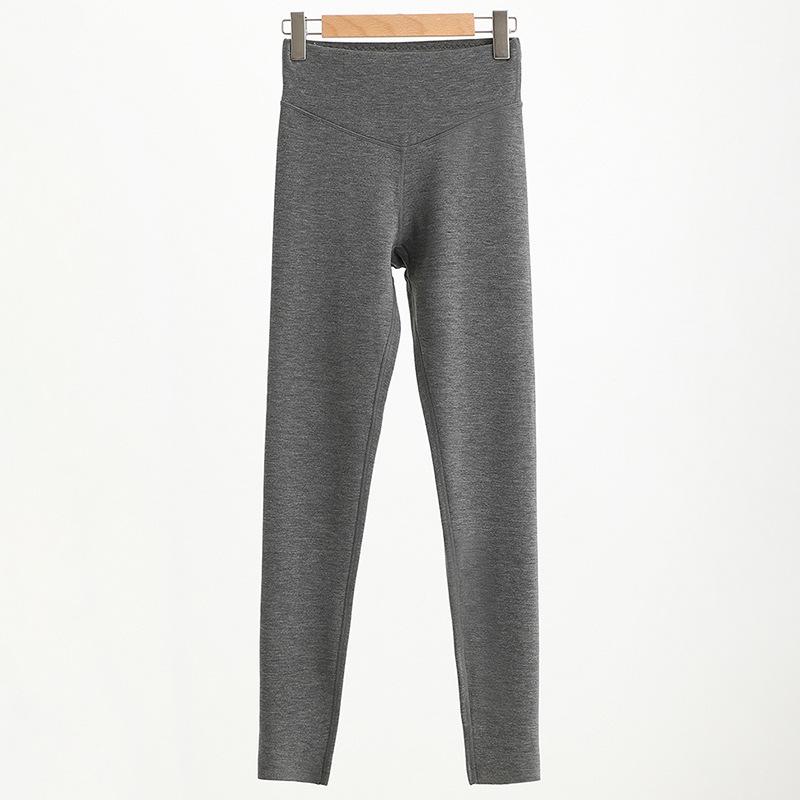 Women's High-Waisted Cashmere Silk Thermal Pants with Antibacterial Fleece Lining