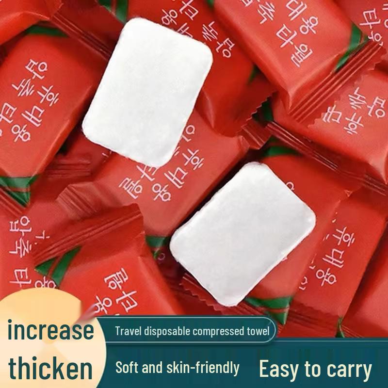 Thickened Travel Disposable Face Towels - Compressed, Comfortable, Soft, and Ideal for Home or Business Trip.