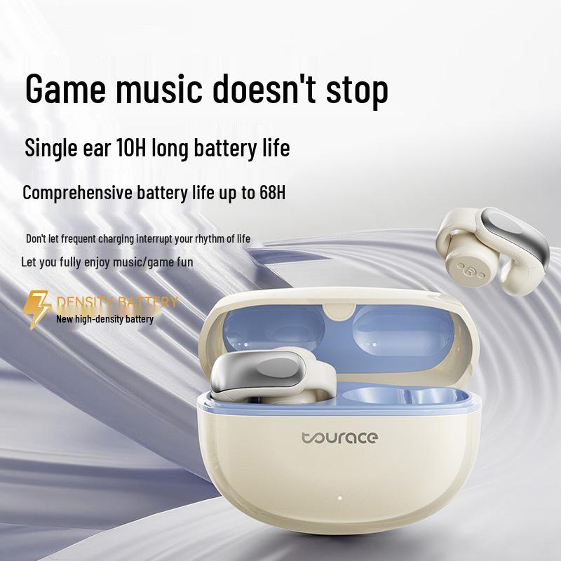 2025 AI Translation Noise-Canceling Bluetooth Ear Clip Earbuds with Long Battery Life for Sports