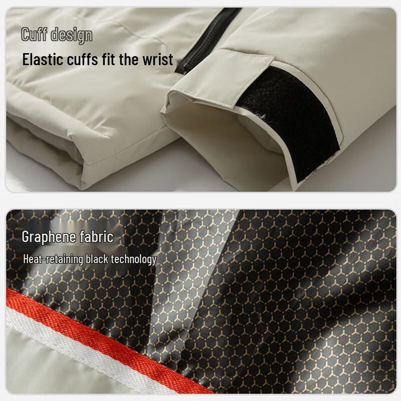 Mark Hua Fei Men's Thickened Hooded Padded Jacket