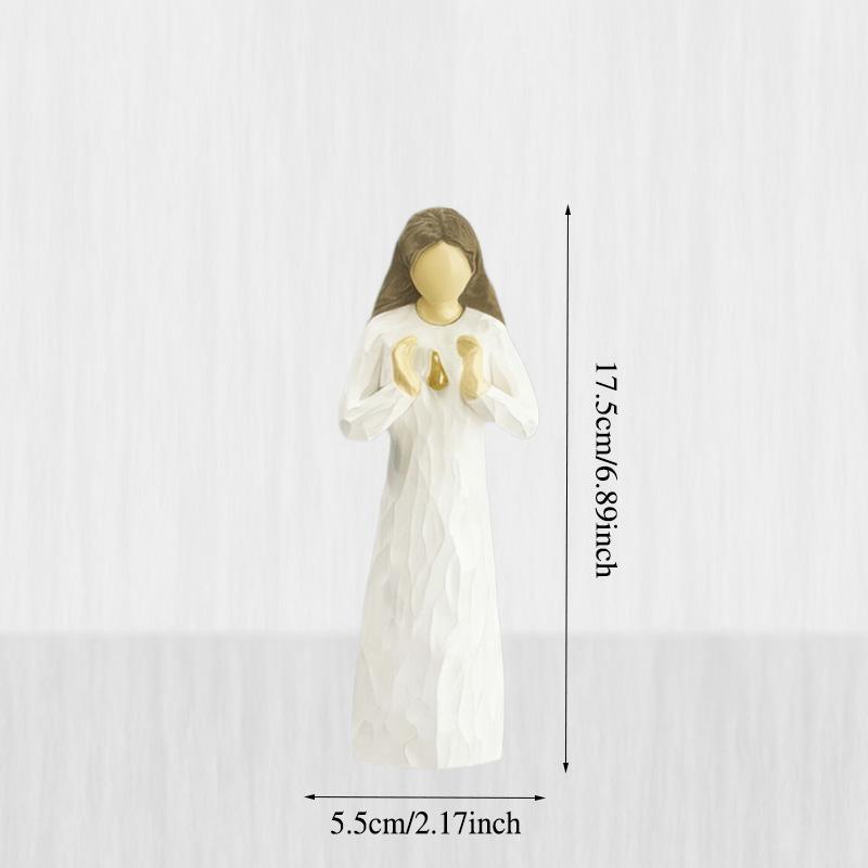 Расписанная вручную эксклюзивная скульптура «Воспоминание о девушке», рождественский подарок, полимерная фигурка, статуэтка, креативные украшения для дома