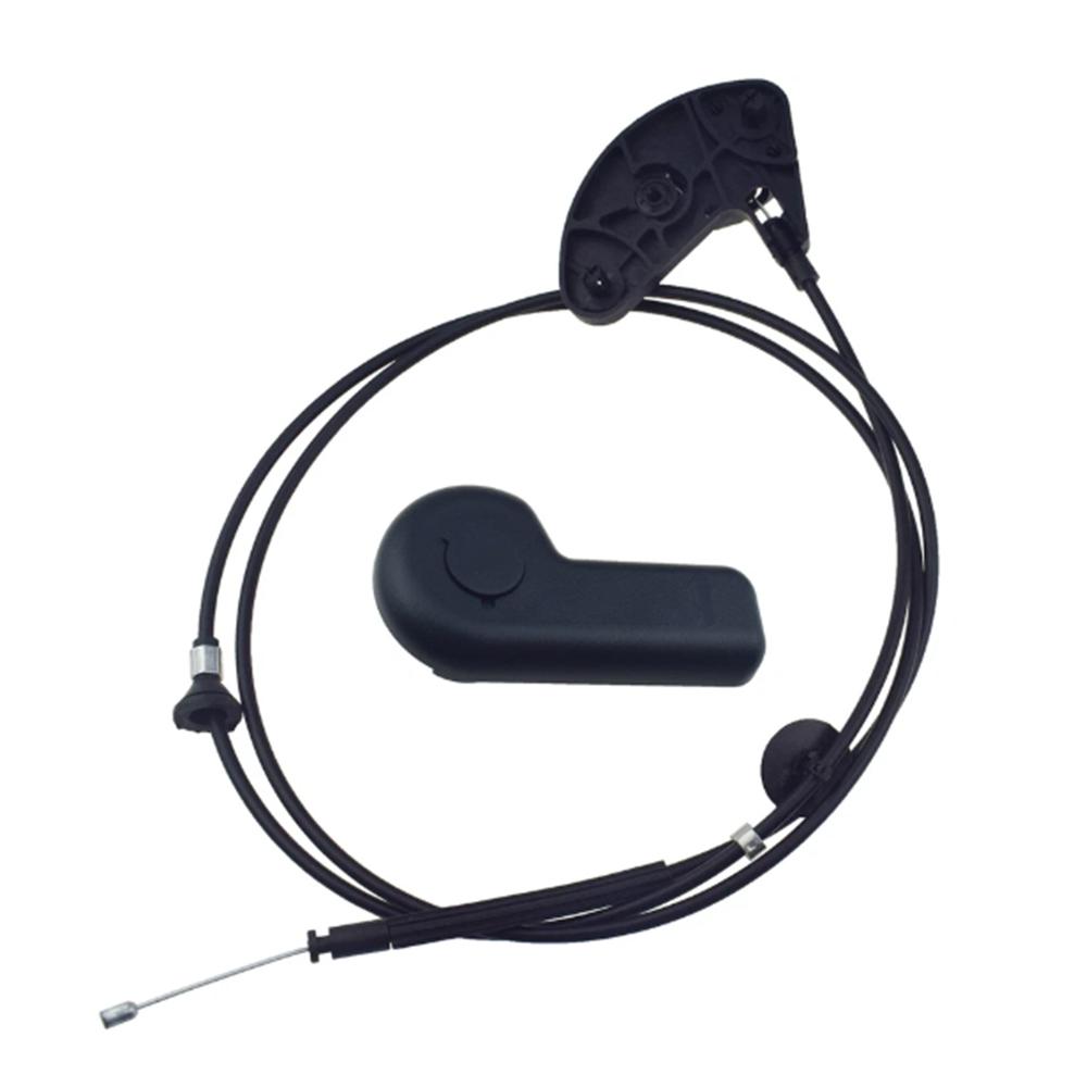 1 Satz Cv6Z16B626A Motorhaubenverriegelung Entriegelungskontrollkabel mit Griff für Ford