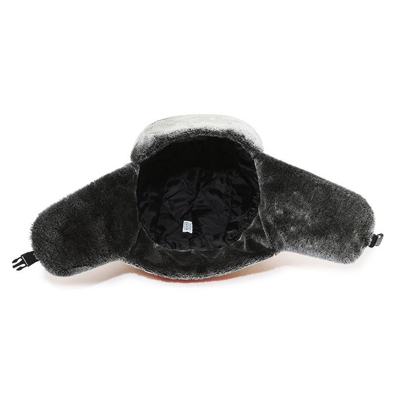 Winter thermal hat, windproof and cold-proof headgear, outdoor reflective labor protection, ear protection, mask, thickened cotton hat.