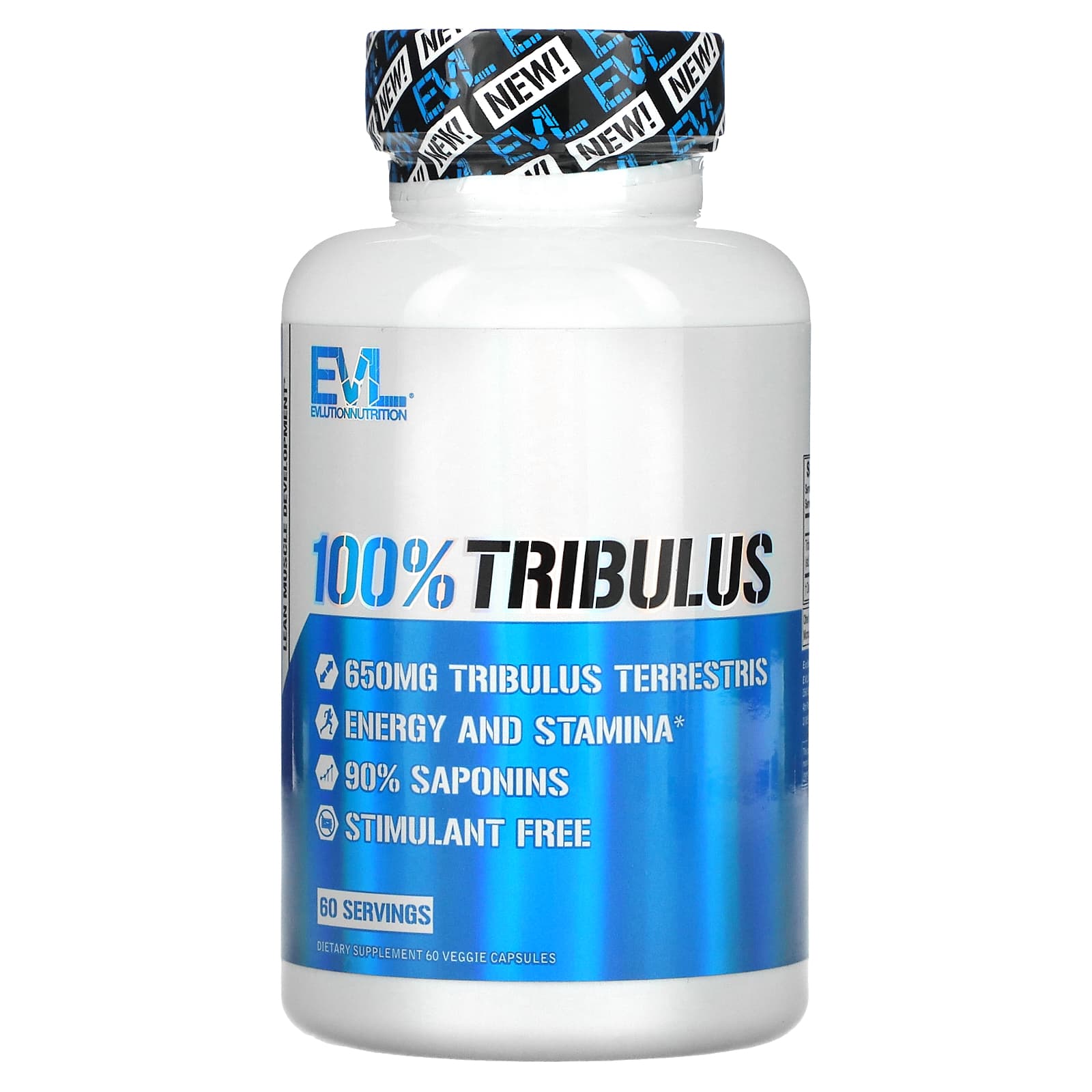 

EVLution Nutrition, Double Strength, 100% Tribulus, 60 капсул