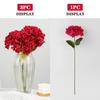 58cm Artificial Flowers Silk Hydrangea Bouque for Wedding Hotel Office Party Living Room Table Accessories Decoration