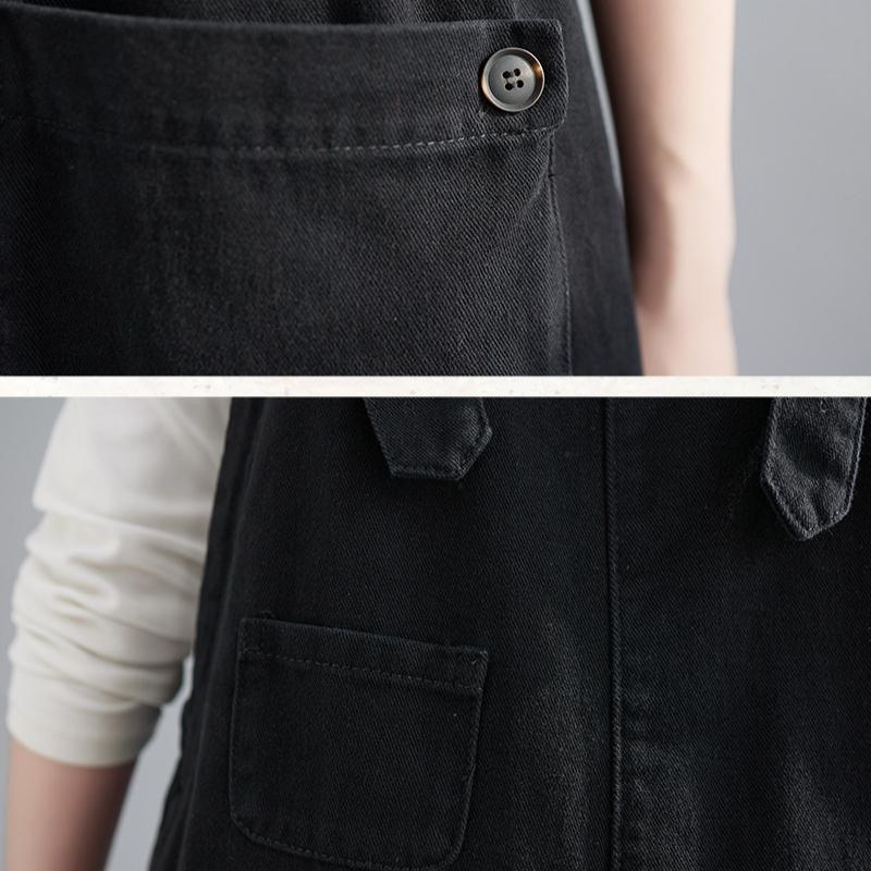 Damenmode Harem Jumpsuits - Lockere Weitbein Overalls mit Taschen