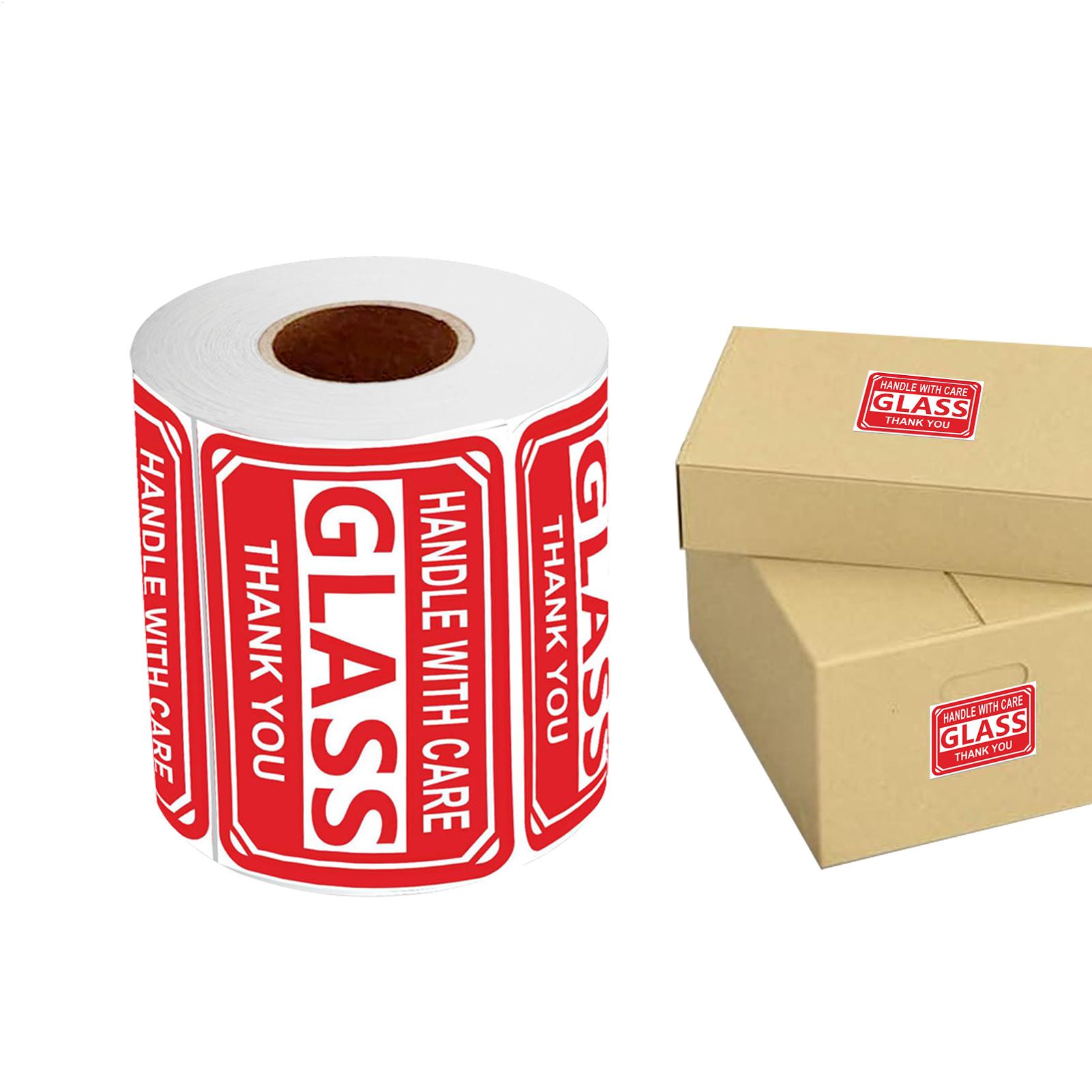 250Paste/Roll Fragile English Warning Label Sticker Handle With Care Warning Labels Fragile Item Warning Stickers China Mainland