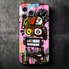 Graffiti Fashion Art Soft Phone Case for iPhone 16 16E 17 Air 15 Pro Max 14 Plus 13 Mini 11 12 7 Black Cover Back Shell