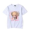 New Anime Himiko Toga Printing T-shirt Women Men Fashion Tees Round Neck Anime T-shirt