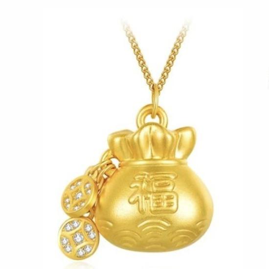 Treasure Lucky Bag Necklace Women'S Money Pendant Fashion Niche High-End Design Premium Durable Quality Useful