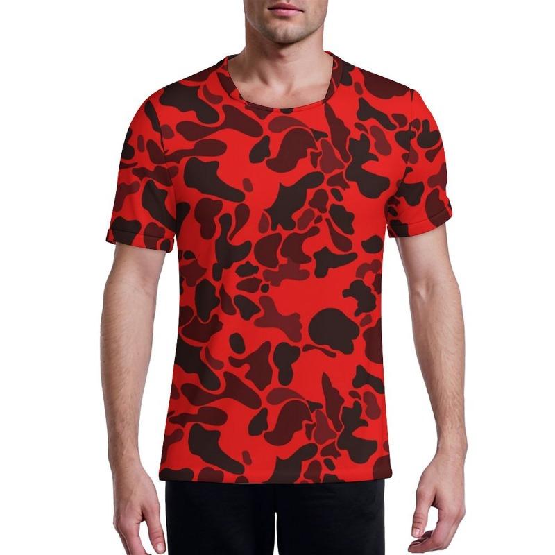 Summer Fashion New Men's Printed T-shirt Spaceship Round Neck Plus Size Men's Short Sleeve