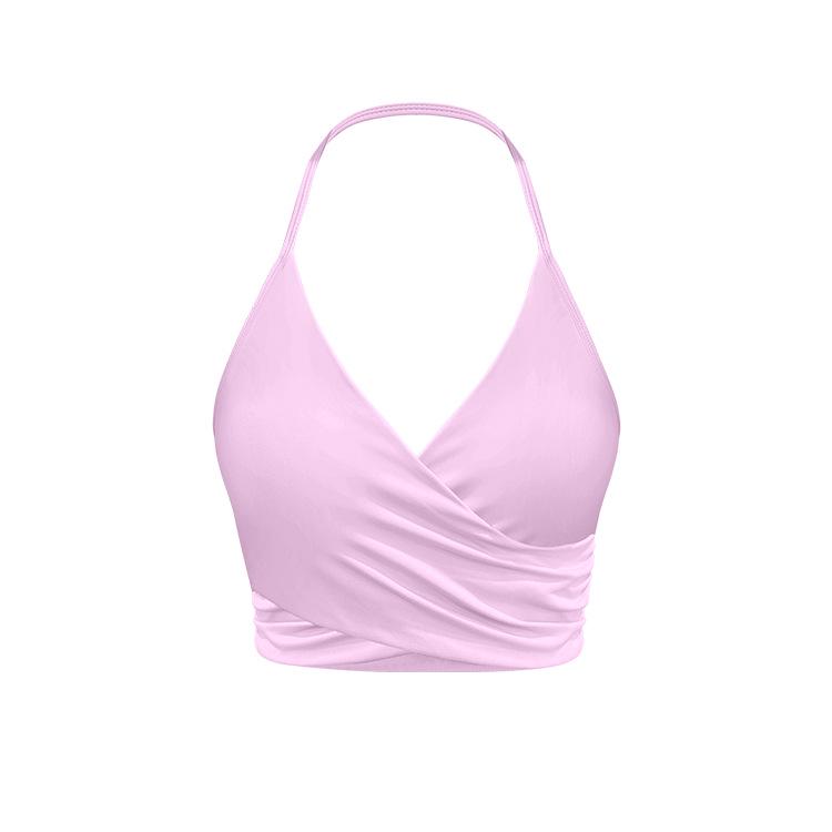 New Halter Neck Bra: Quick-Drying, Backless, Thin Strap, Criss-Cross Layered Design