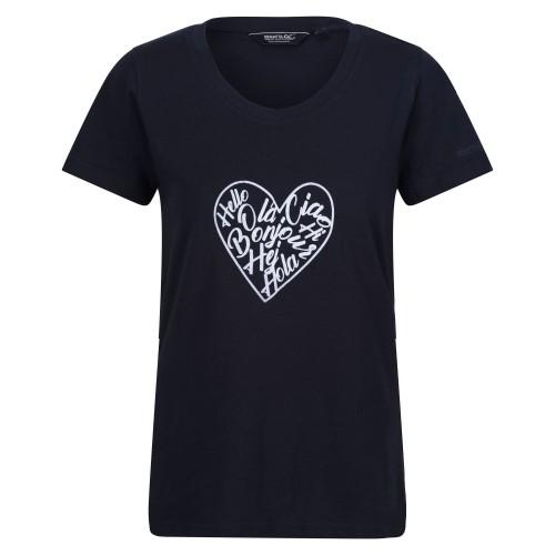 

Regatta Womens/Ladies Filandra VIII Amore Heart T-Shirt 12 UK