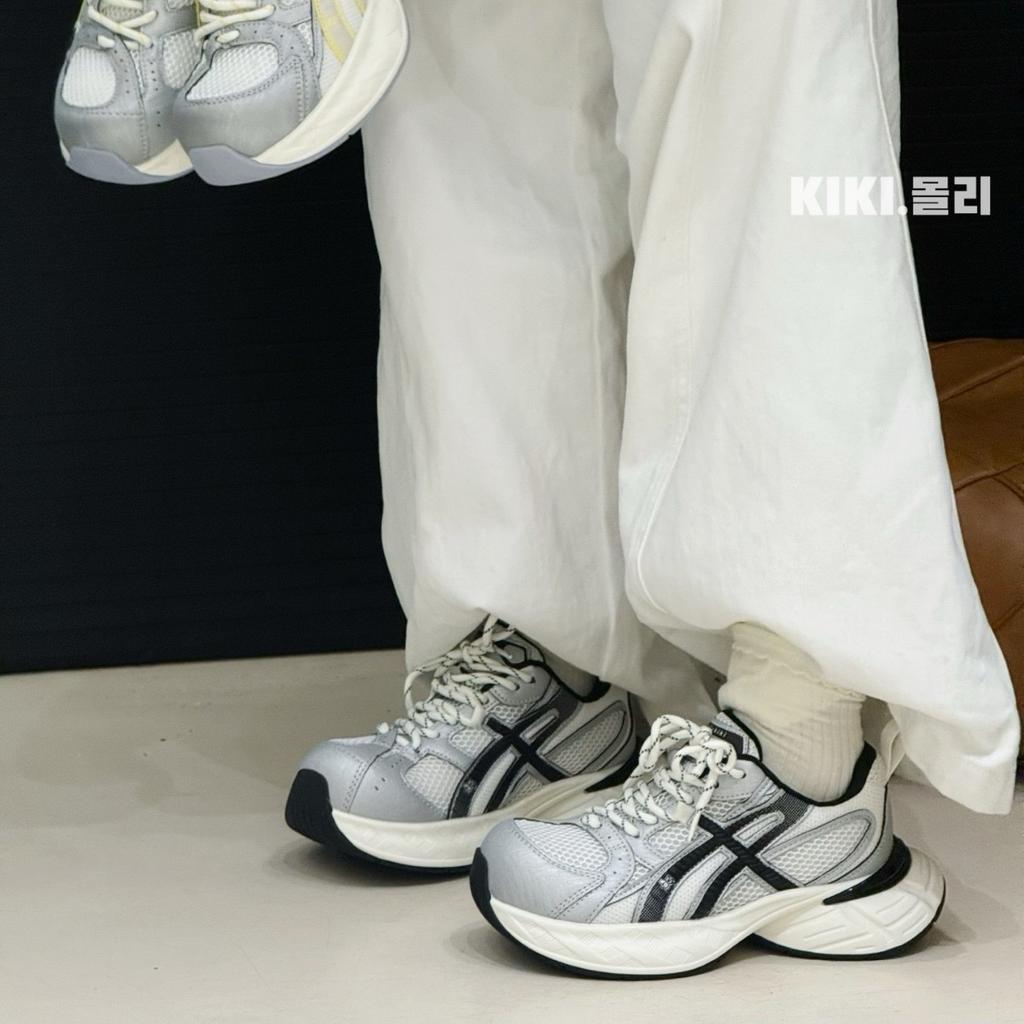 Atmungsaktive Mesh-Dad-Schuhe für Damen, neues Design, Leder-Freizeitsportschuhe mit dicker Sohle