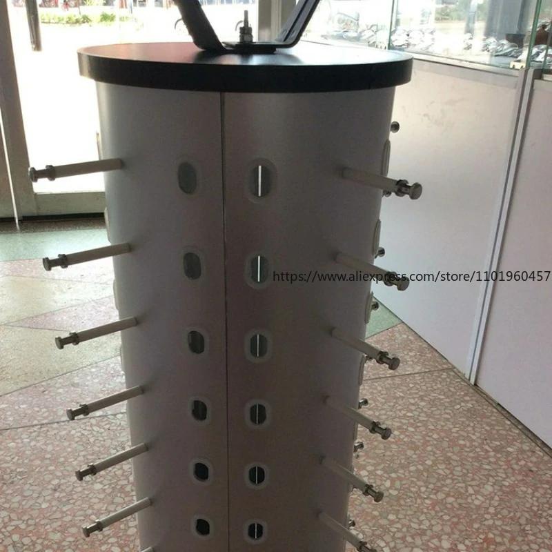 360 Rotating Sunglass Display Rack Metal Glasses Stand Holder 44 Pairs W/ Mirror Retail Sunglass Display Stand Sunglasses Rack