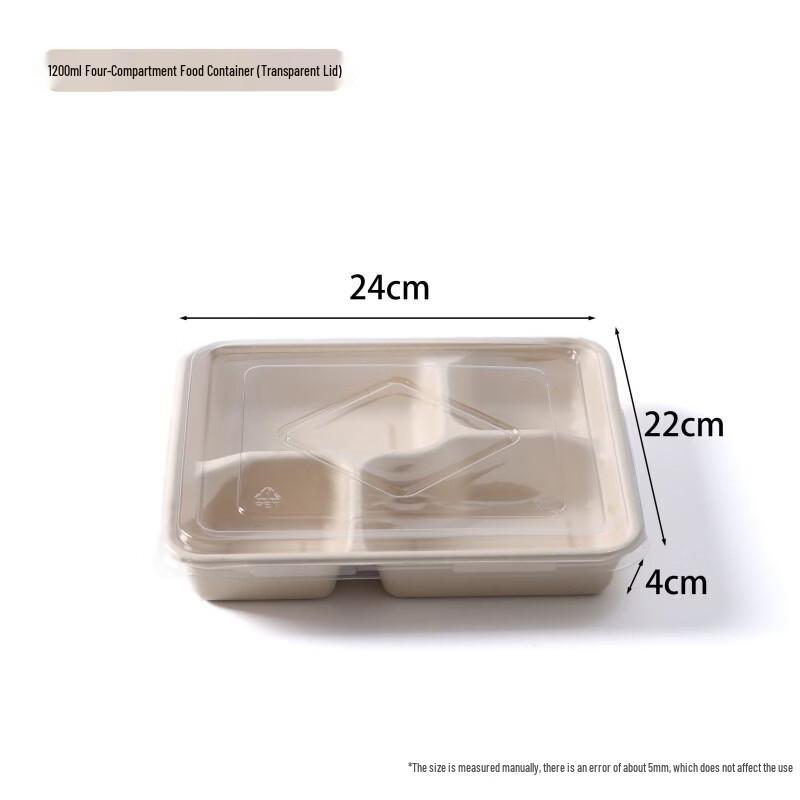 Disposable Bagasse Divided Meal Prep Containers