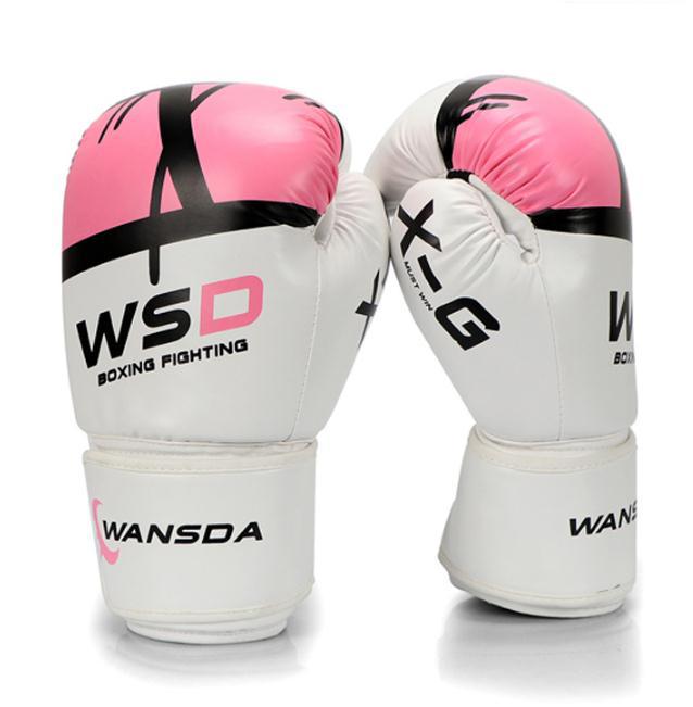 4-12 OZ Dětské a dospělé boxerské rukavice pro Sanda, MMA, Muay Thai a trénink bojových umění