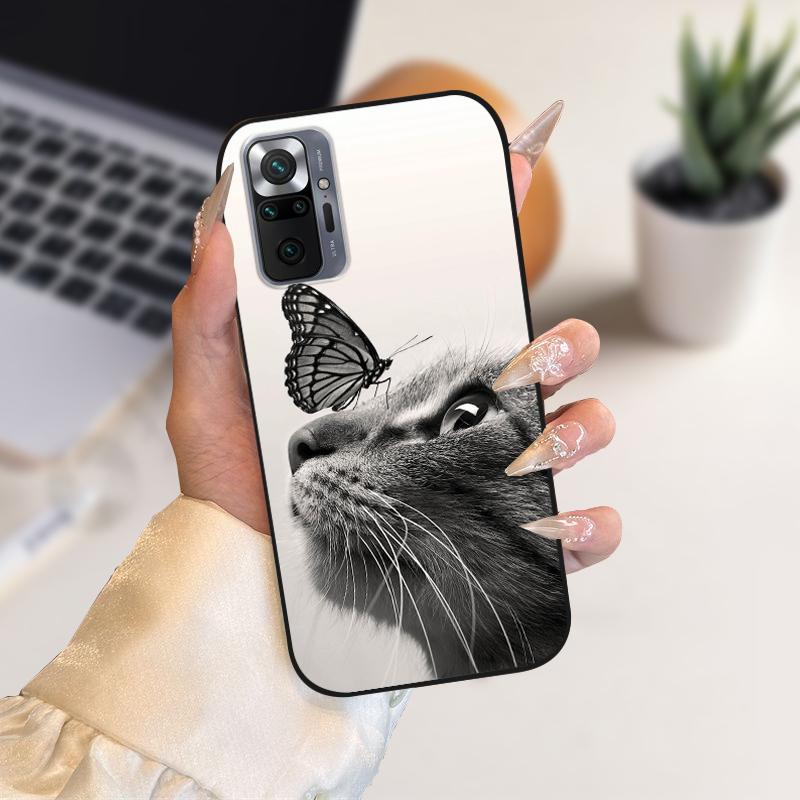 Case For Redmi Note 10 Pro 4G 5G Soft TPU Silicone Phone Cover Cases For Redmi Note 10 Pro Max Luxury Fashion Protective Fundas