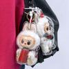 1PC Protective Acrylic Storage Case For Plush Dolls Display Bag for Labubu V3 No Doll Transparent Portable Cable Organizer Box