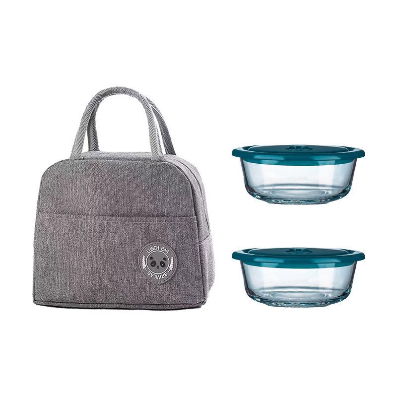 Wanting T1088 Glass Food Storage Bowl 2-Piece Set 650ml*2