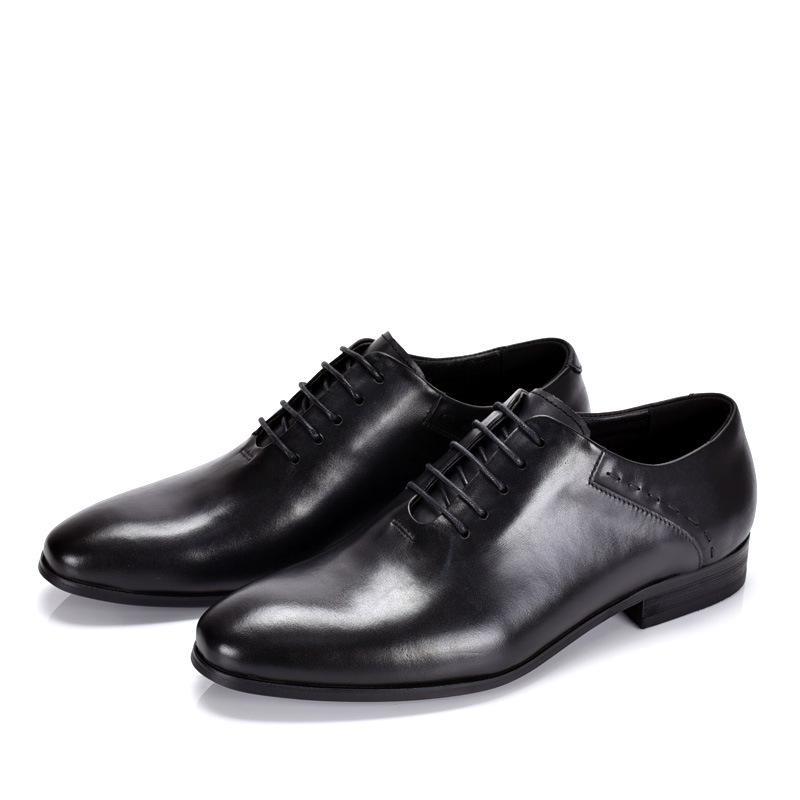 Men s Trendy Korean Style Pointed Toe Leather Dress Shoes 38