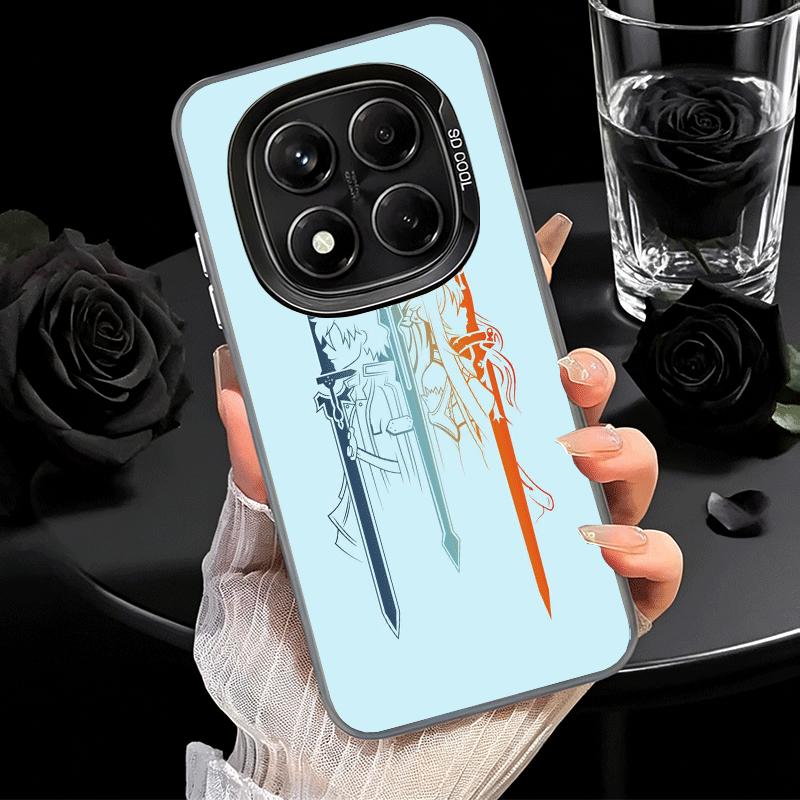 Sword Art Online Anime Soft Phone Case for Xiaomi Redmi Note 13 14 15 Pro Plus 12S 12 11S 11 11T 10S 10 Shockproof Cover Back Sh