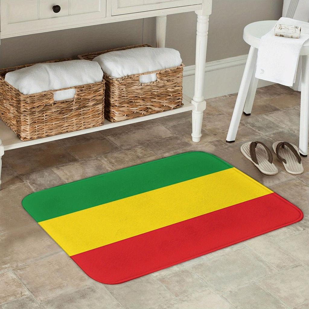 1PC Stripe Pattern Kitchen Rugs Non-Slip Door Mats Pop design Bathroom Rug Bath Mat Carpet for Home Sink Laundry Decor