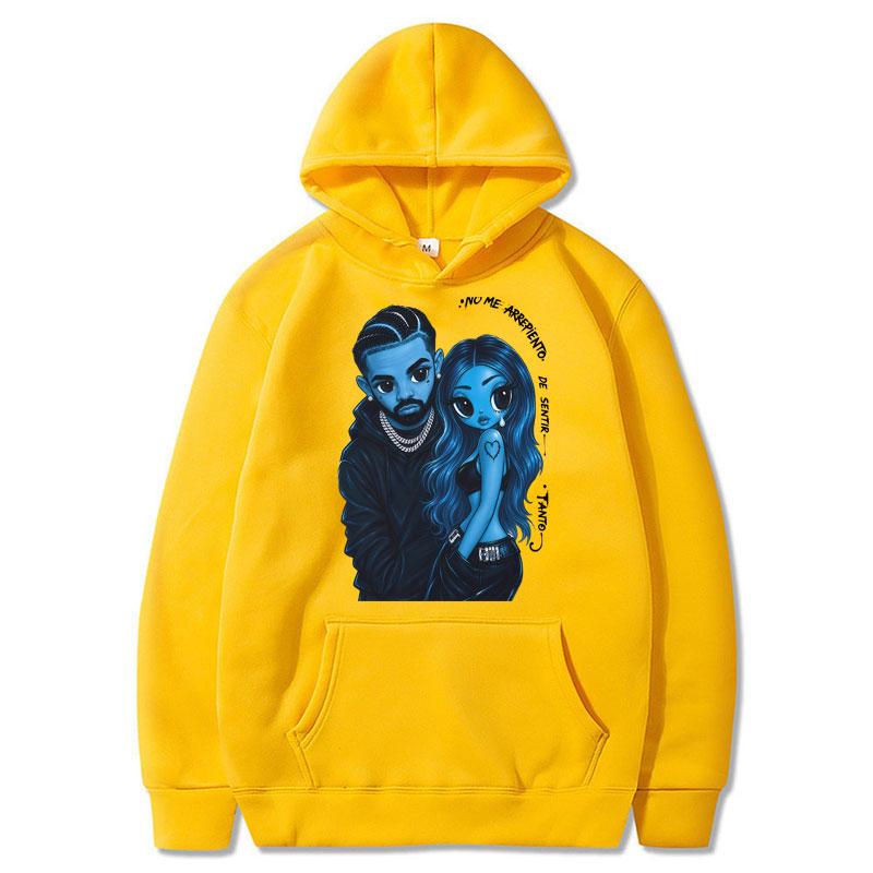 Karol G Drake No Me Arrepiento De Sentir Tanto Album Hoodies Pop Music Men Women Long Sleeve Tracksuit