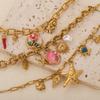 GIOIO Stainless Steel Starfish Seashell Bracelet Gold-Plated Pendant Bracelets For Women Jewelry Waterproof Trendy Jewelry Gift