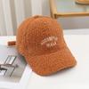 Women's Hats  Thickened Warm Baseball Caps Korean Style Imitation Lamb Velvet  Showing Their Faces  Small and Versatile Baseball Caps  Students