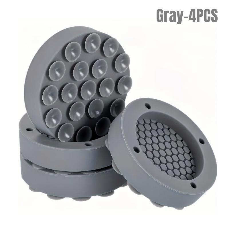 New 4pcs Washing Machine Anti-Vibration Pads 19 Strong Suction Cups Quiet Non-Slip Pad Shock Absorbing Feet Furniture Coasters