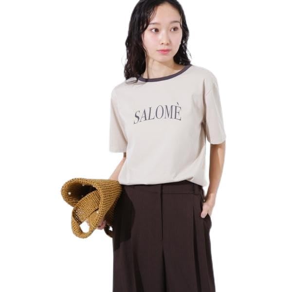 

N Natural Beauty Логотип Бежевая Базовая Двухцветная Футболка, Женская, бежевый