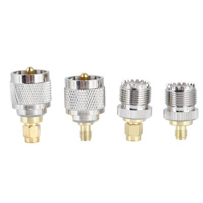 4er Set SMA auf UHF Adapter UHF SteckerBuchse auf SMA BuchseStecker HF Koaxialadapter Verbinder