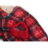 Dog Winter Coat Thicken Polyester and Fleece Padded Plaid Pet Warm Hooded Clothes for Small Dogs