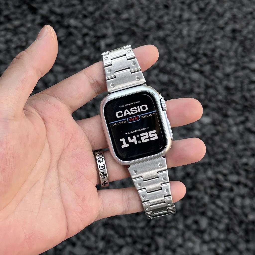 Stainless Steel Strap for iWatch Series 10 9 8 7 6 5 SE Men's Band for Apple Watch Ultra 49mm 46mm 42mm 45mm 41mm Bracelect