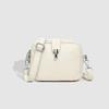 First Layer Cowhide Three Zipper Crossbody Small Square Bag Women'S Leather Bag Large Capacity Shoulder Bag Women'S Bag