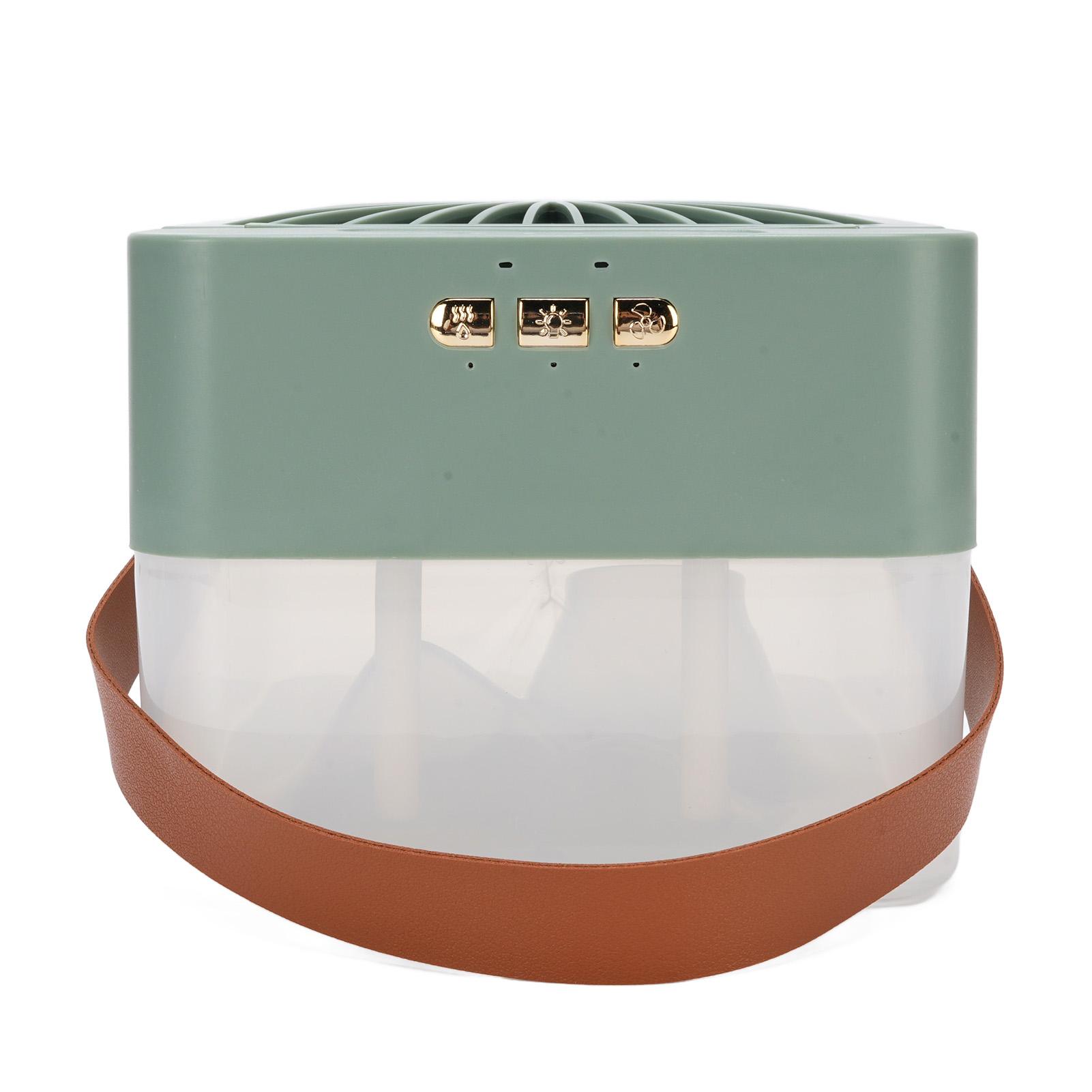 

Desktop Humidifier Fan Quiet Battery Operated Portable Desk Cooling Fan with 2.5L Water for Car