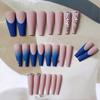 Long French Press On Nails Coffin Fake Nails Ballerina Acrylic Full Cover False Nails For Women And Girls 24pcs - RIpj