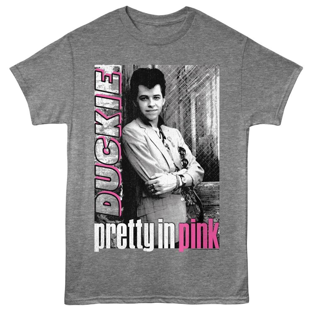 Pretty In Pink Movie Duckie Leaning On Wall Men s T shirt S