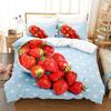 Fruit Duvet Cover Set Queen Size Quilt Covers Double Bed 220x240 3D Single Thin Bedding Set 2PCS 3PCS Pillowcase Full Twin King