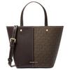 MK Flora Adjustable Detachable Shoulder Strap Tote Bag Women Tote Brown 32T5GFFC1B-BROWN