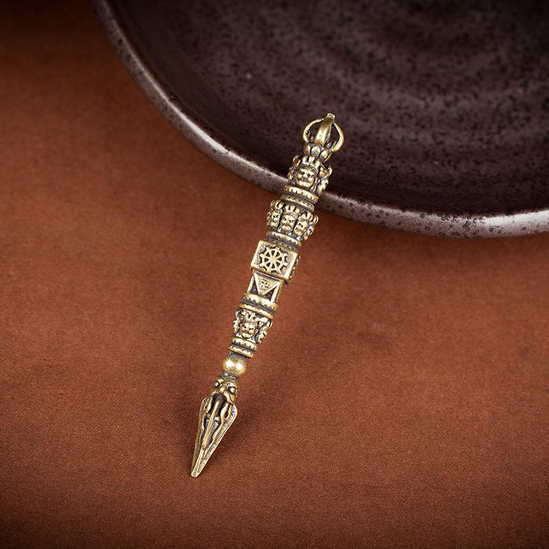 Messing Vajra Stößel Schlüsselanhänger und Auto Anhänger Ornamente