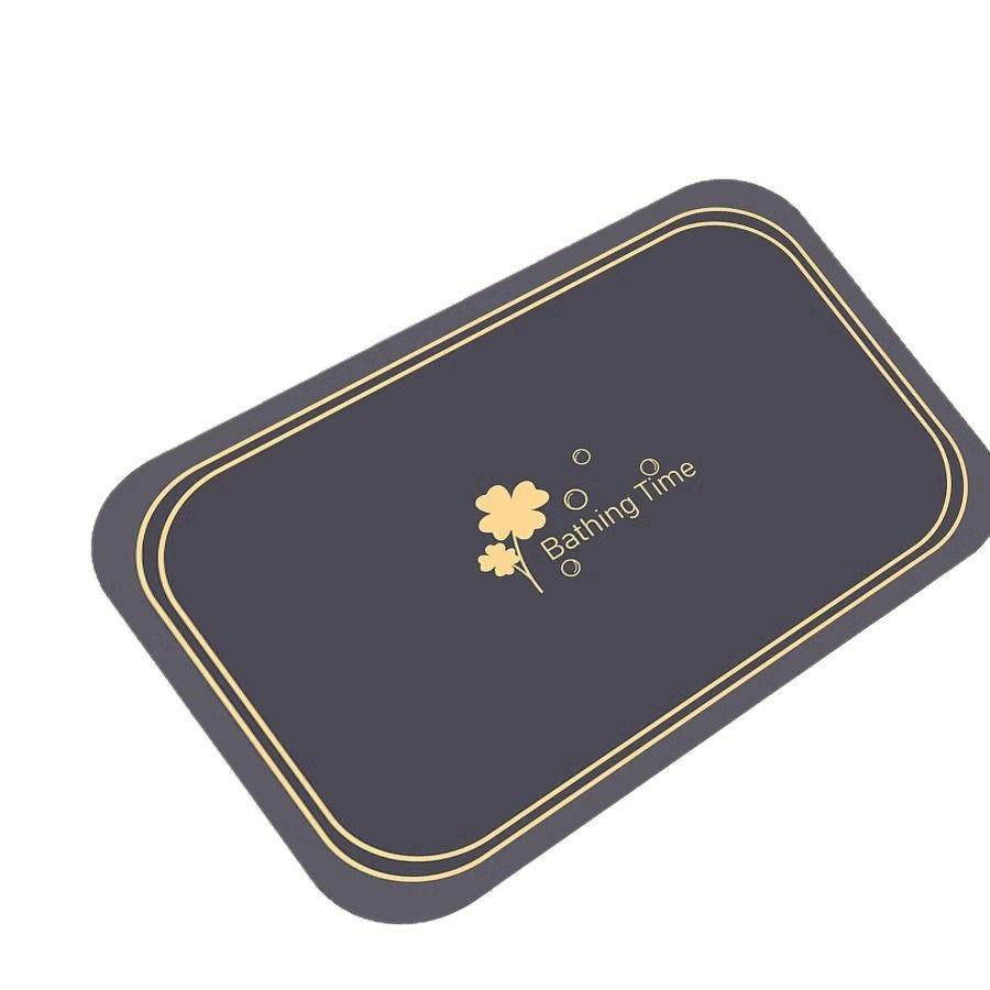 Noob Discount: Crystal Velvet Absorbent Anti-slip Mat for Bathroom & Toilet Doorway