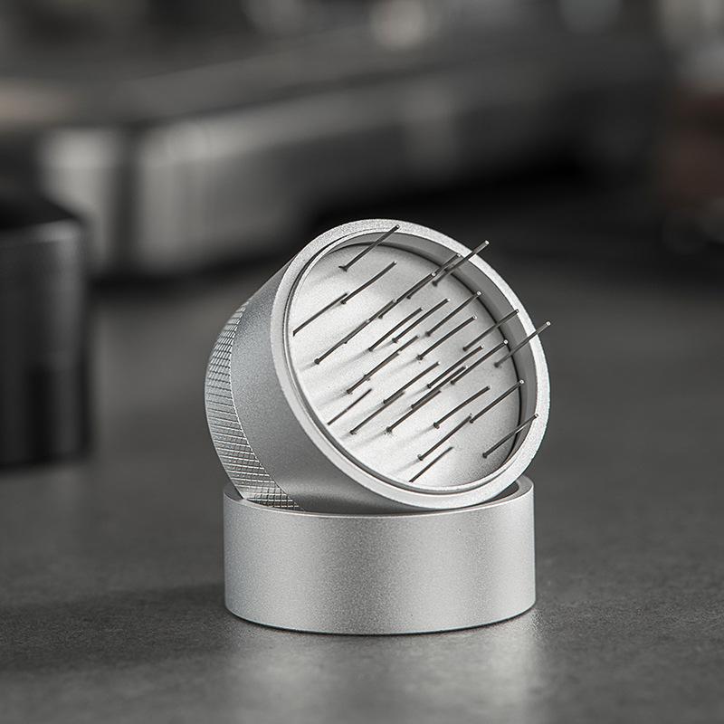 

51/53/58 мм Кофейный темпер-игла из нержавеющей стали, игла для рассыпчатого порошка с основанием, кофейная ткань, игла для порошка, инструмент бариста 58mm серебряный